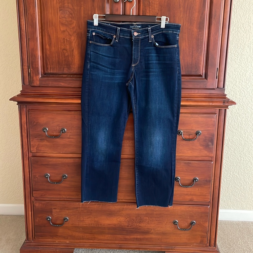 Lucky Split Hem Ankle Jeans